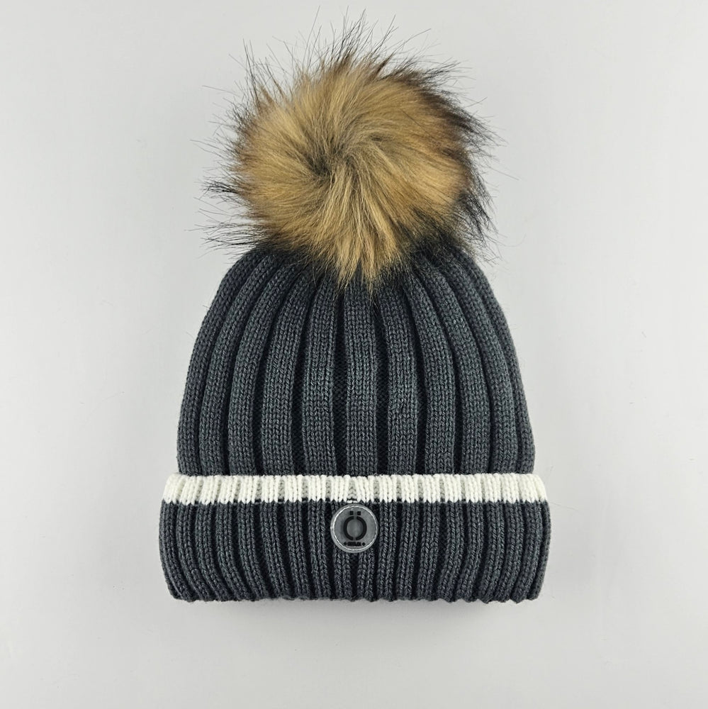 Grey Stripe Tuque