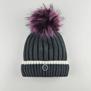 Grey Stripe Tuque